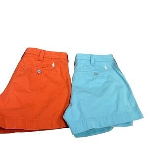 Polo Ralph Lauren Pony Logo Twill Chino Beach Golf Mini 2 Pcs. Shorts Size 8